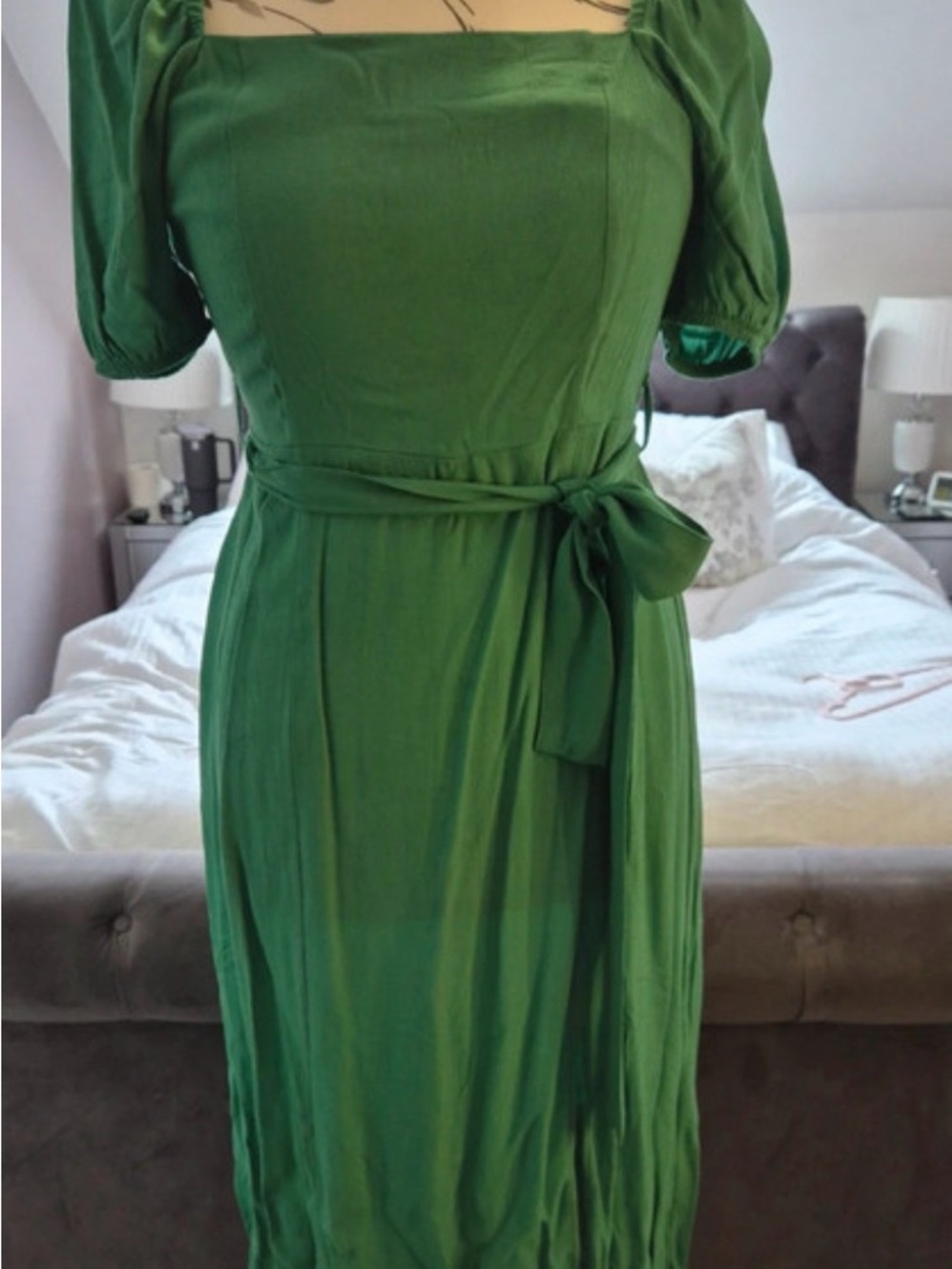 Babydoll green dress